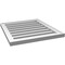 Ekena Millwork Vertical Surface Mount PVC Gable Vent: Functional, w/ 2"W x 1-1/2"P Brickmould Frame, 22"W x 24"H GVPVE22X2402SF - alternate 3